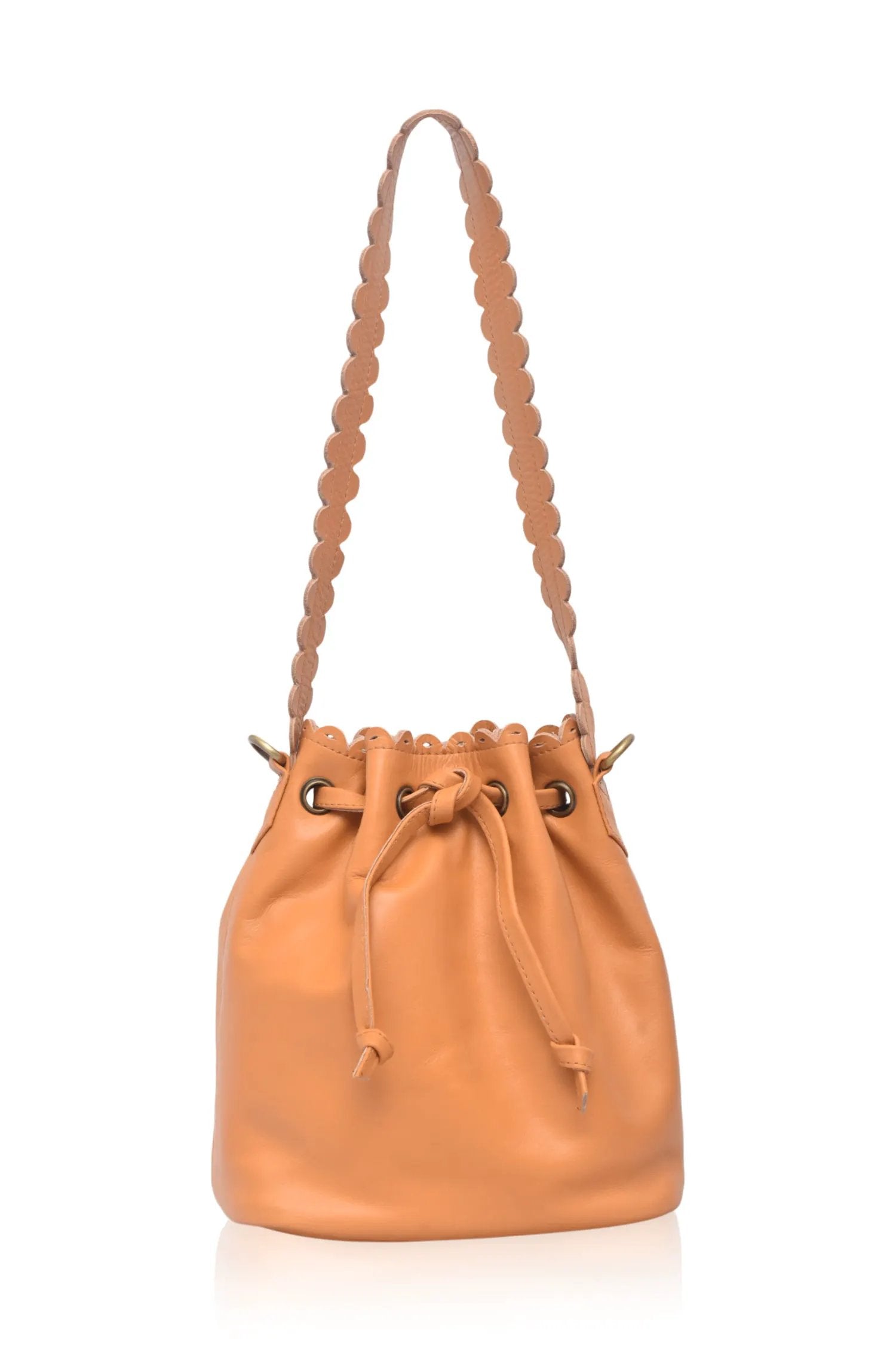 Luisa Scalloped Bucket Bag by ELF