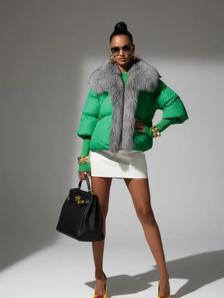 Lux Fur-Trimmed Puffer • THE PLAZA New Collection BYMANYC ® New York by BYMANYC ® New York