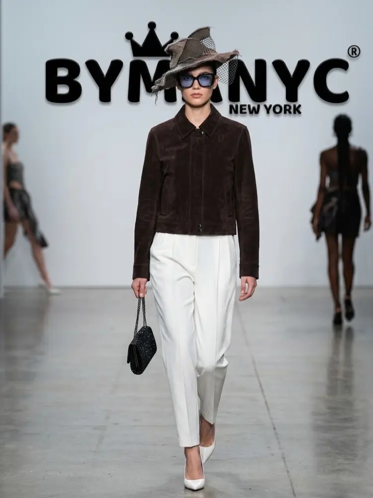 Women's Dark Espresso Cropped Jacket BYMANYC ® New York CONTEMPORARY VIBRANT MODERN FASHION - New Collection by BYMANYC ® New York