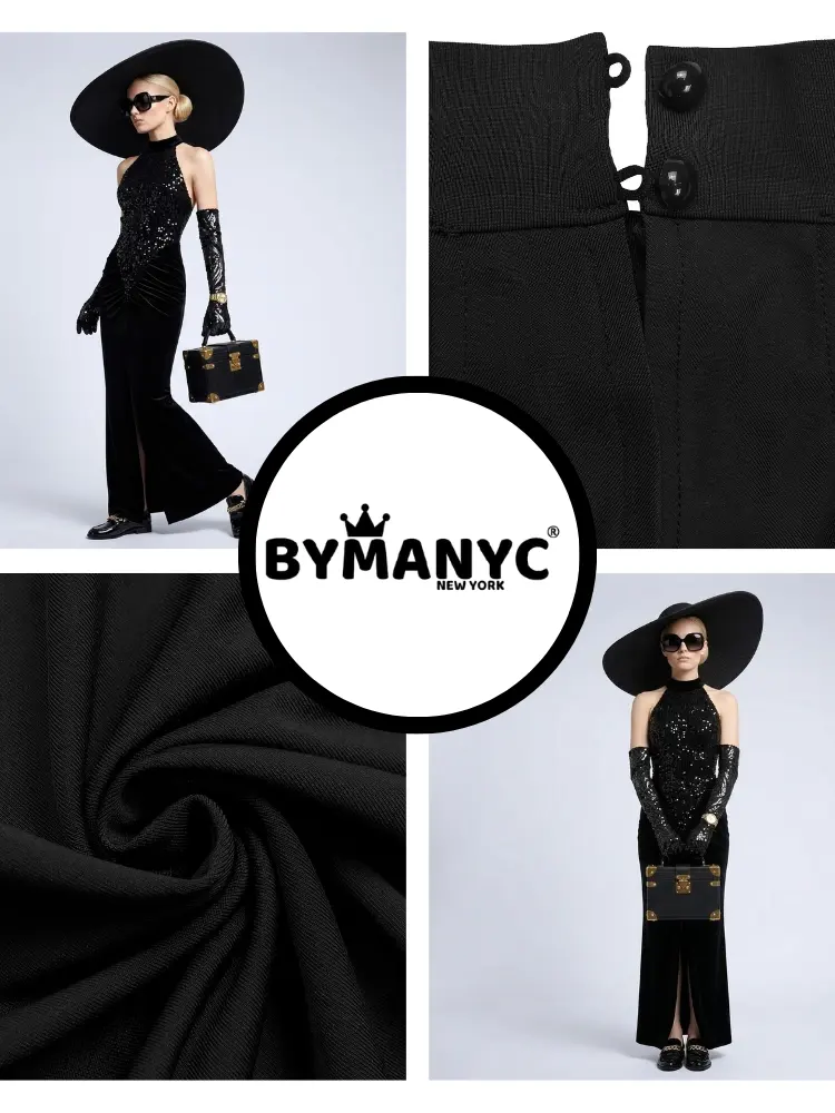 MADISON Women's Black Gown Prêt-à-Porter BYMANYC ® New York by BYMANYC ® New York