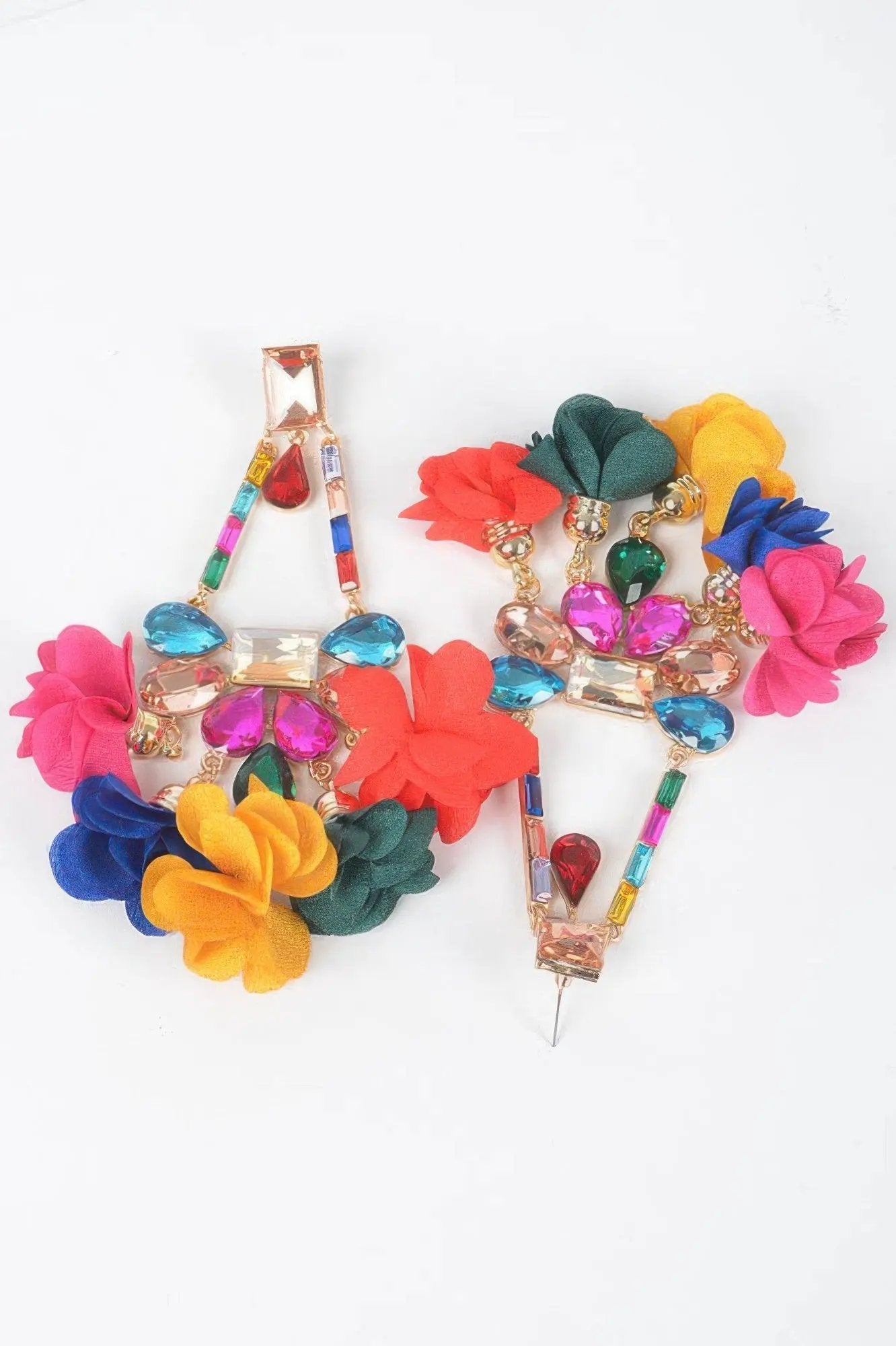 MEATPACKING Blossom Bling Rhinestone Party Drop Earrings: BYMANYC NY by BYMANYC ® New York
