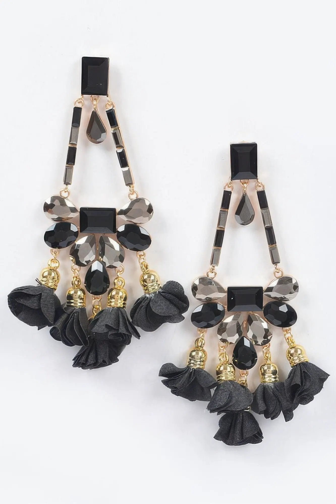 MEATPACKING Blossom Bling Rhinestone Party Drop Earrings: BYMANYC NY by BYMANYC ® New York