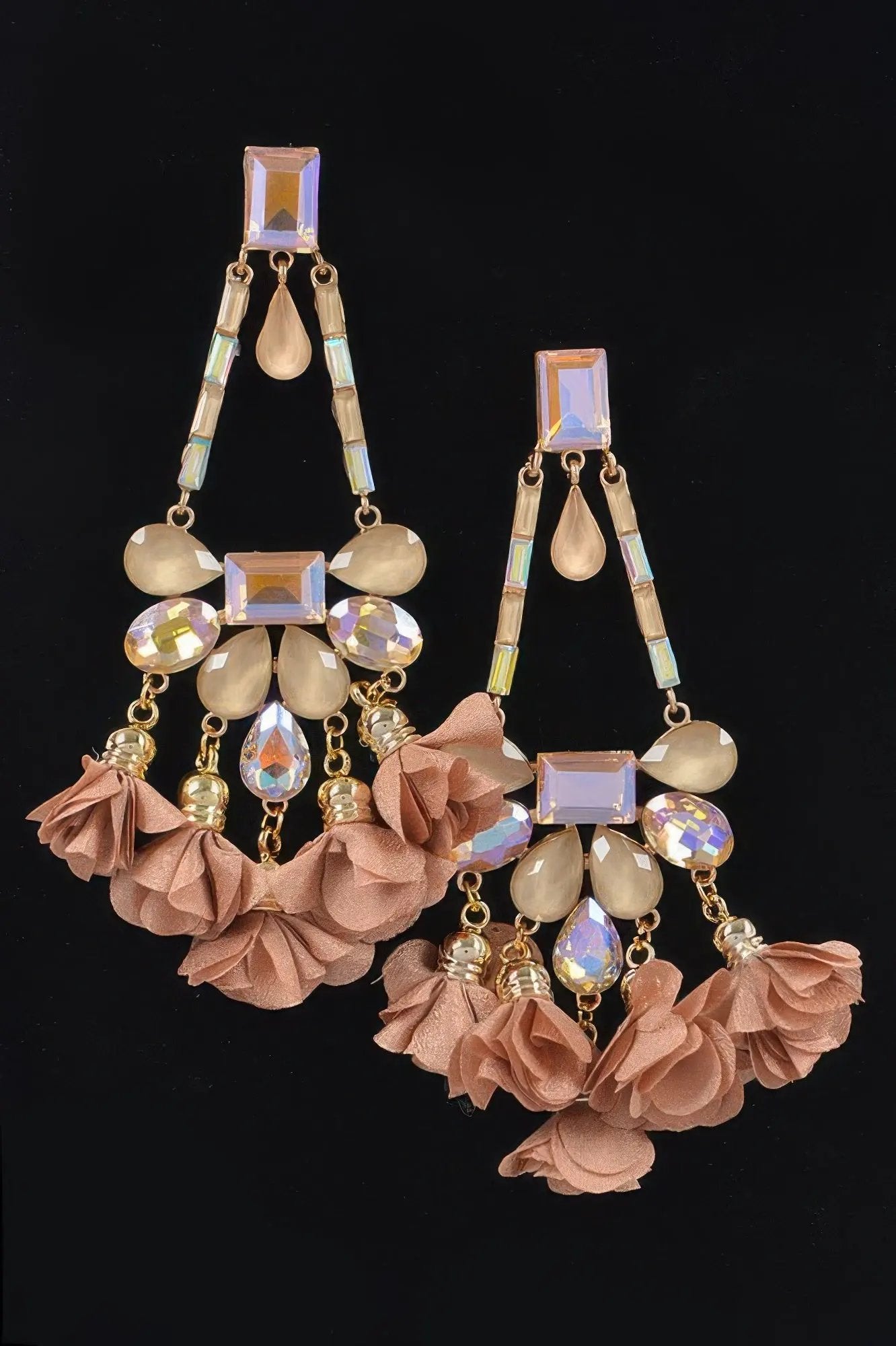 MEATPACKING Blossom Bling Rhinestone Party Drop Earrings: BYMANYC NY by BYMANYC ® New York