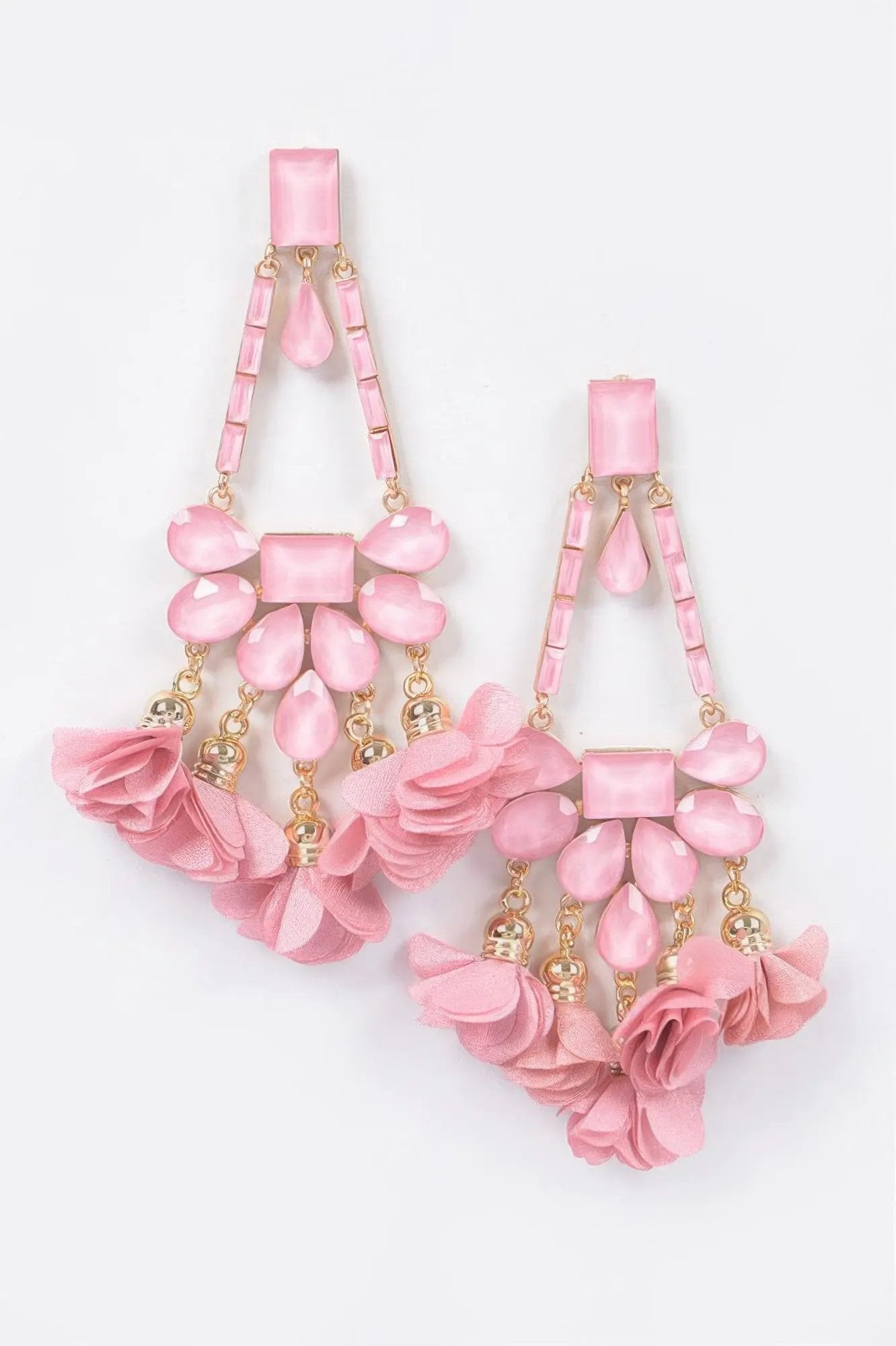 MEATPACKING Blossom Bling Rhinestone Party Drop Earrings: BYMANYC NY by BYMANYC ® New York