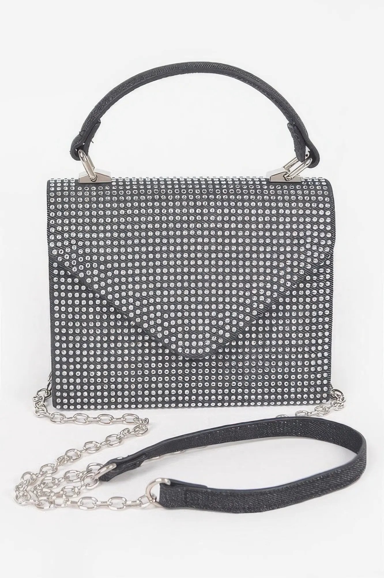 MEATPACKING Hot Fix Stone Denim Top Handle Bag: BYMANYC ® New York by BYMANYC ® New York