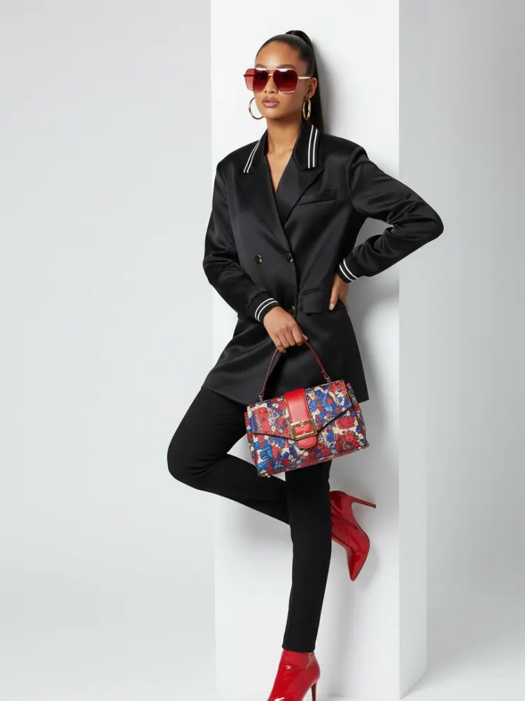 MIDTOWN Satin Tunic Blazer BYMANYC ® New York by BYMANYC ® New York