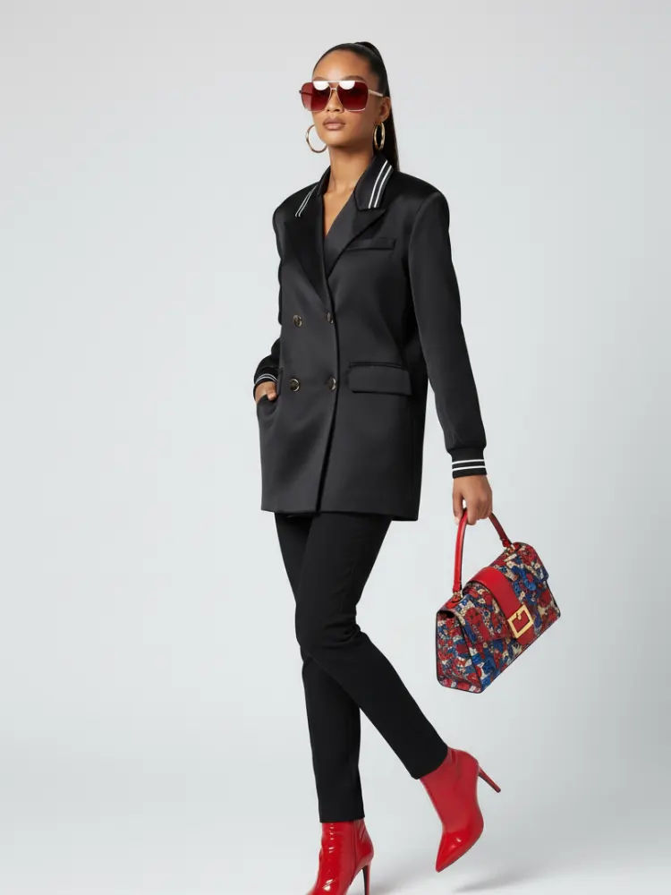 MIDTOWN Satin Tunic Blazer BYMANYC ® New York by BYMANYC ® New York