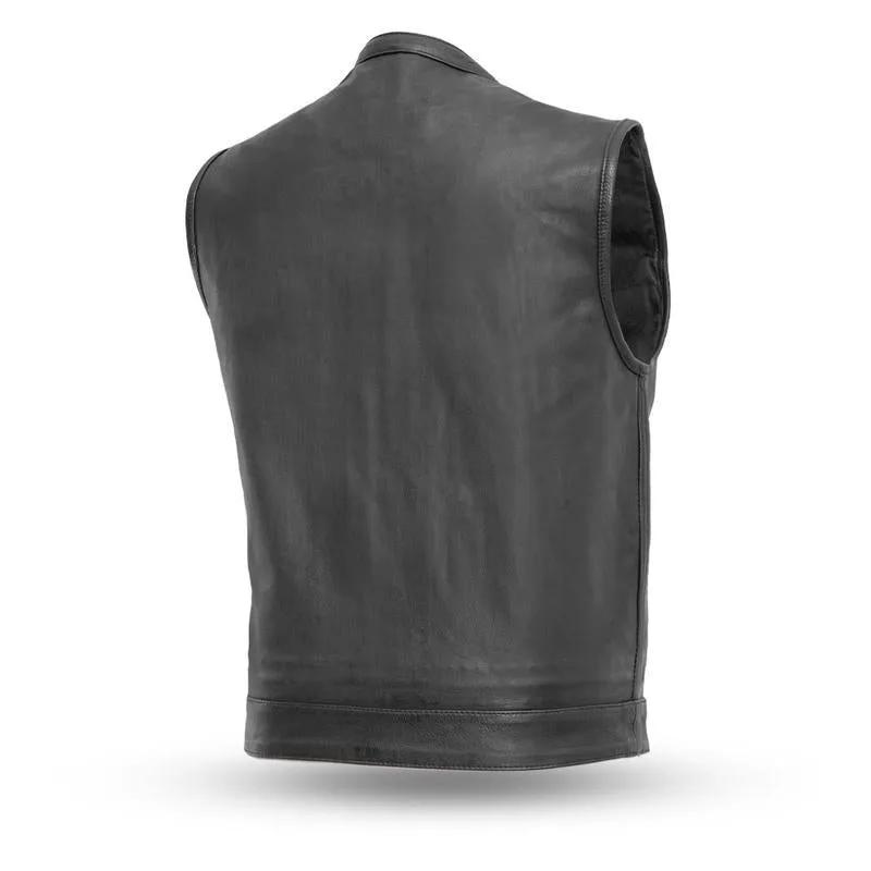 MKL - Victor Men's Motorcycle Leather Vest by Inland Leather