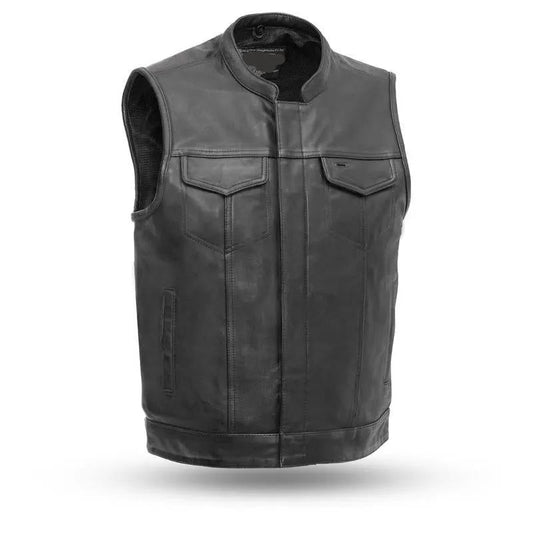 MKL - Victor Men's Motorcycle Leather Vest by Inland Leather