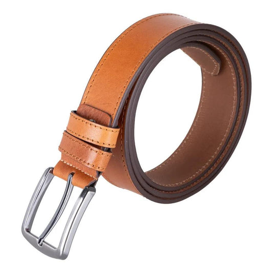 Globe Genuine Leather Belt – Handmade Premium Men’s Belt with Heavy-Duty Metal Buckle by TORONATA