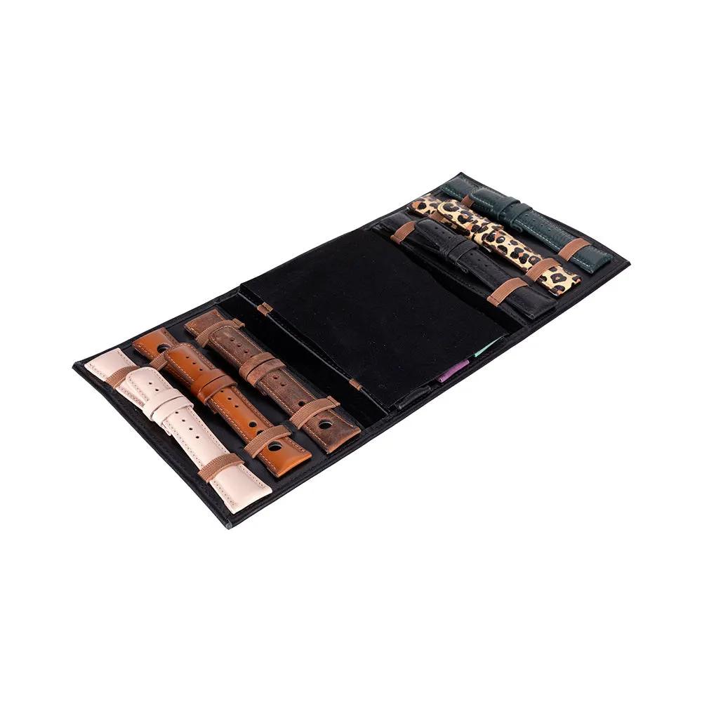 Skagway Leather Watch Band Organizer – 3 Slot Travel Case by TORONATA