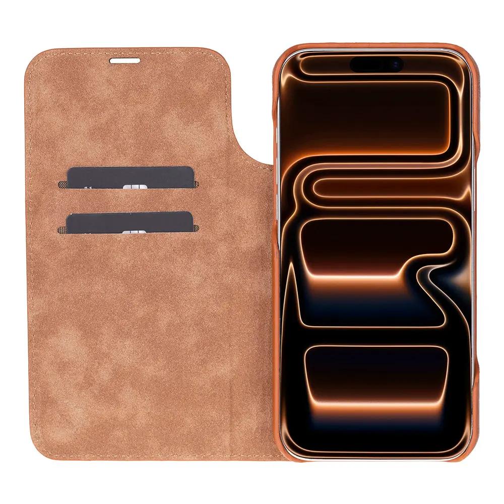 Decatur iPhone 18 Pro Max Full-Grain Leather Folio Case by TORONATA
