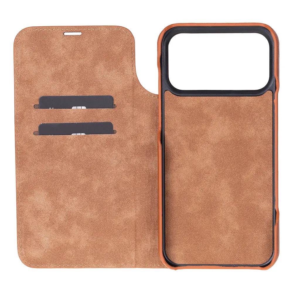 Decatur iPhone 18 Pro Max Full-Grain Leather Folio Case by TORONATA