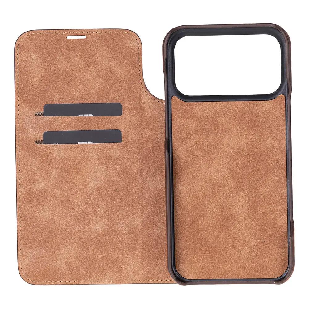 Decatur iPhone 18 Pro Full-Grain Leather Folio Case by TORONATA
