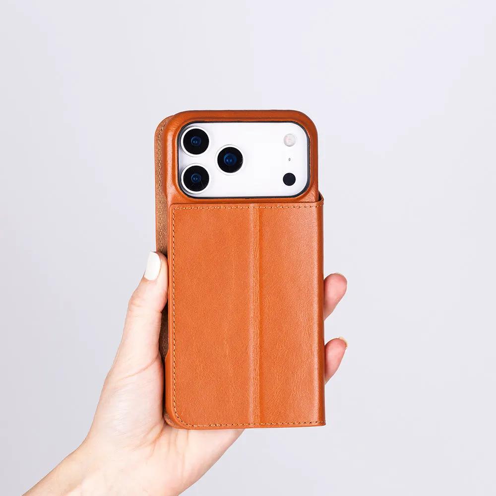Decatur iPhone 18 Pro Max Full-Grain Leather Folio Case by TORONATA