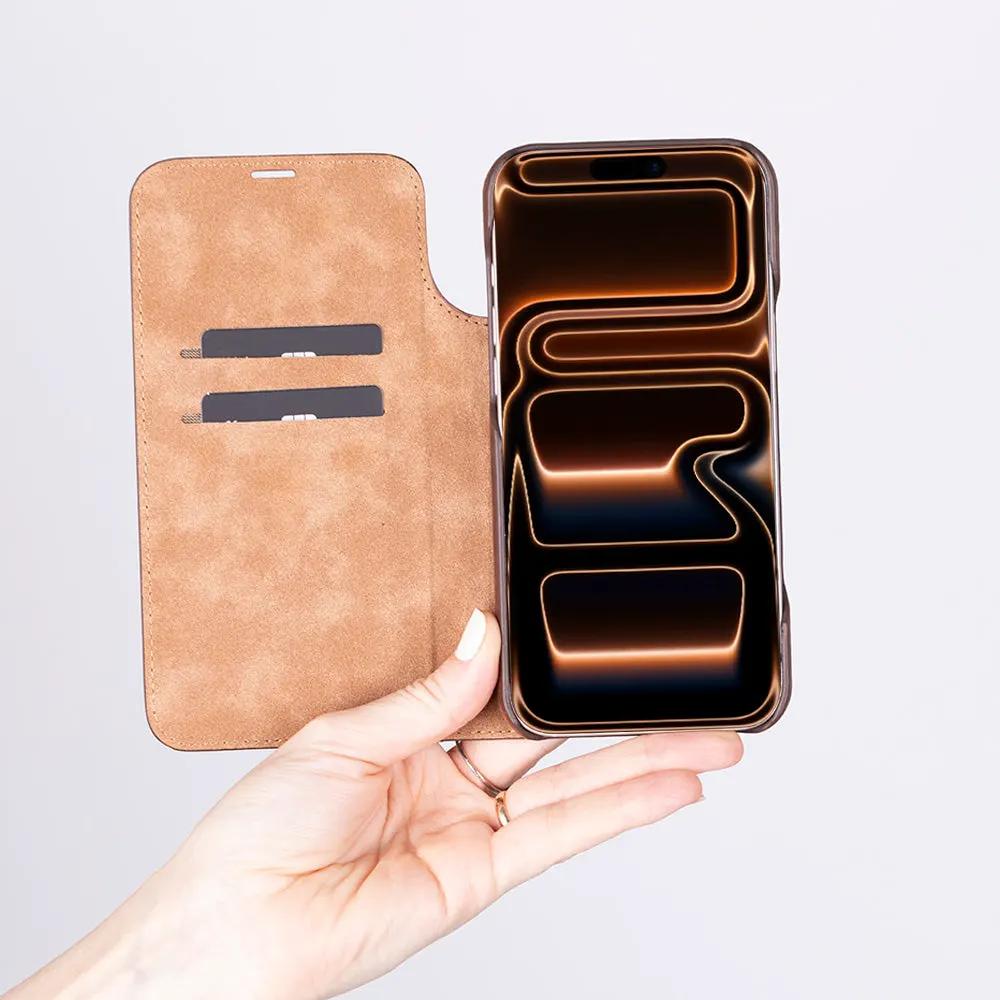 Decatur iPhone 18 Full-Grain Leather Folio Case by TORONATA