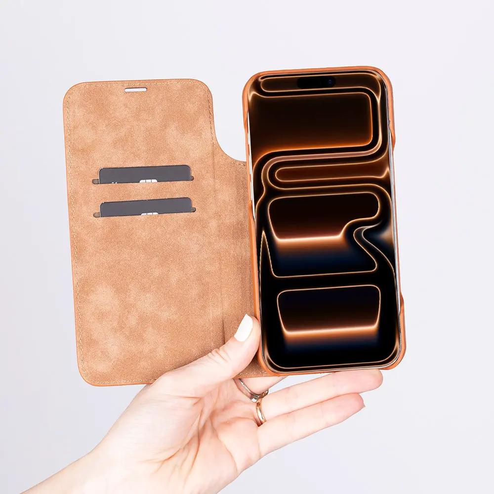 Decatur iPhone 18 Pro Full-Grain Leather Folio Case by TORONATA
