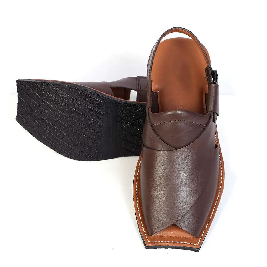 Maestro Mens Cowhide Leather Sandals Peshawari Chappal by Inland Leather