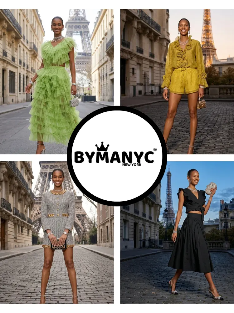 Matching Set Women's CHAMPS-ÉLYSÉES New Collection PARIS LE MARAIS BYMANYC ® New York by BYMANYC ® New York