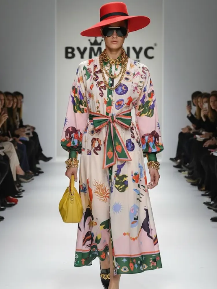 Maxi Dress New Collection BYMANYC ® New York • Dreamlike Artistic Print by BYMANYC ® New York