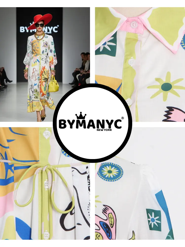 Maxi Dress New Collection BYMANYC ® New York • Surrealist Artistic Print by BYMANYC ® New York