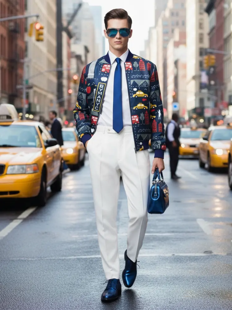 Men's HARLEM Bomber Jacket BYMANYC ® New York by BYMANYC ® New York