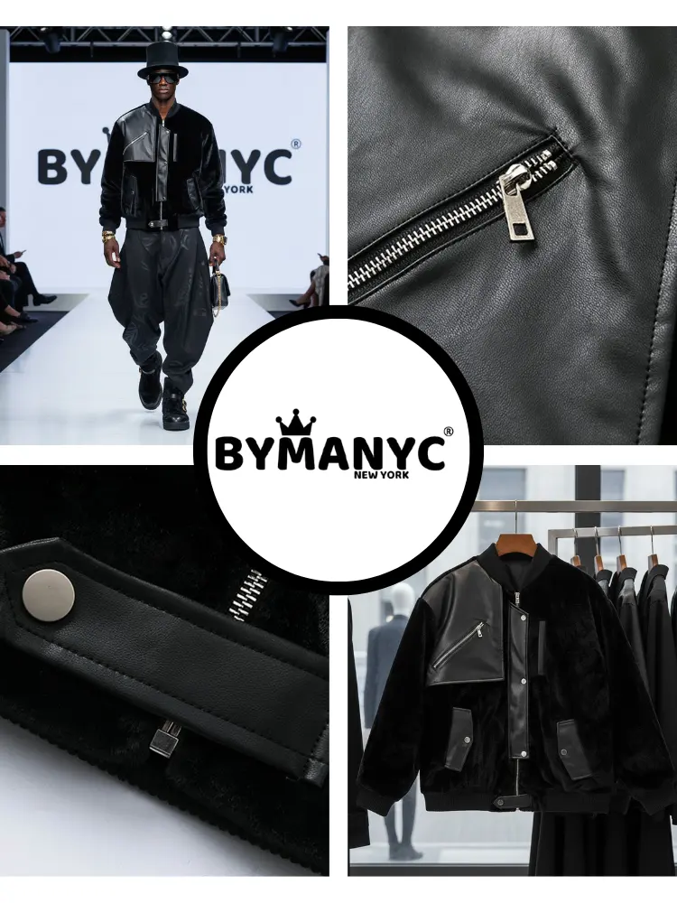 Men's Jacket VEGAN HARLEM NYFW Colecction BYMANYC ® New York by BYMANYC ® New York