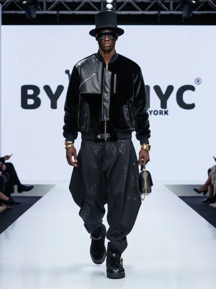 Men's Jacket VEGAN HARLEM NYFW Colecction BYMANYC ® New York by BYMANYC ® New York