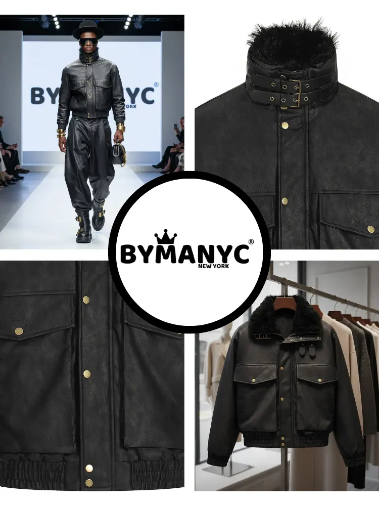 Men's Jacket VEGAN NOLITA NYFW Colecction BYMANYC ® New York by BYMANYC ® New York