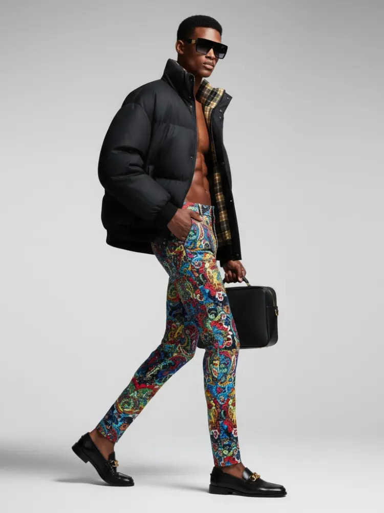 Men's Puffer Jacket HARLEM NYFW New Colecction BYMANYC ® New York by BYMANYC ® New York