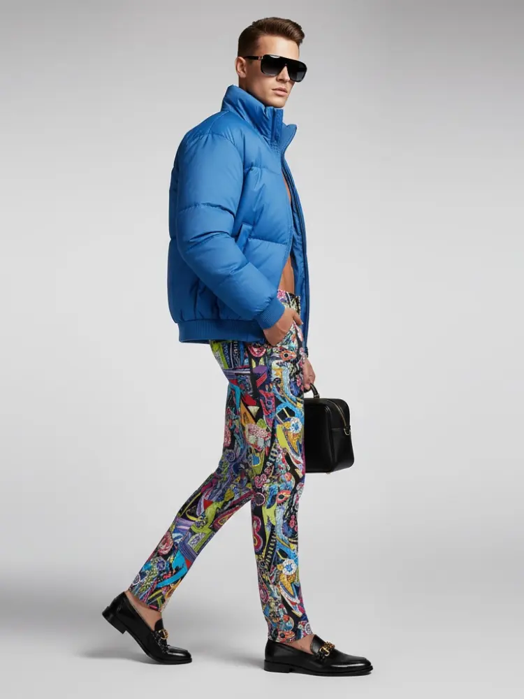 Men's Puffer Jacket TIMES SQUARE NYFW New Colecction BYMANYC ® New York by BYMANYC ® New York
