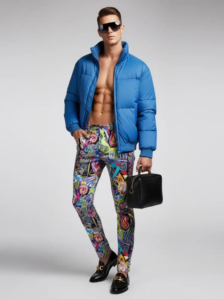 Men's Puffer Jacket TIMES SQUARE NYFW New Colecction BYMANYC ® New York by BYMANYC ® New York