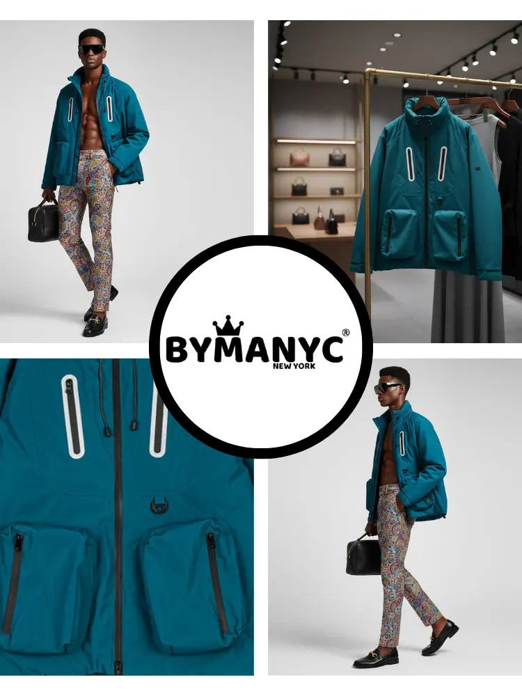 Men's Technical Jacket STREET ART QUEENS NYFW New Colecction BYMANYC ® New York by BYMANYC ® New York