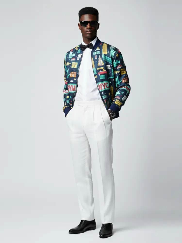 Men's WALL STREET Bomber Jacket BYMANYC ® New York by BYMANYC ® New York