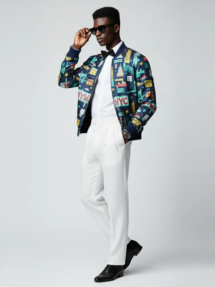 Men's WALL STREET Bomber Jacket BYMANYC ® New York by BYMANYC ® New York