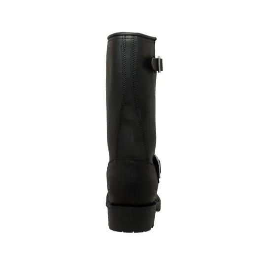 Men's 11" Engineer Boot Black Leather Boots by AdTec