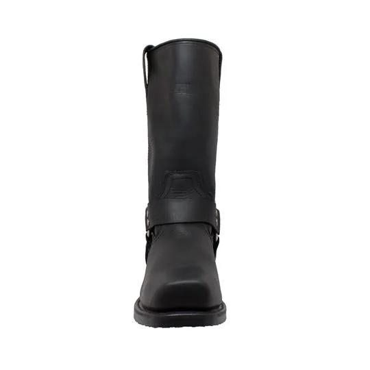 Men's 13" Harness Boot Black Leather Boots by AdTec