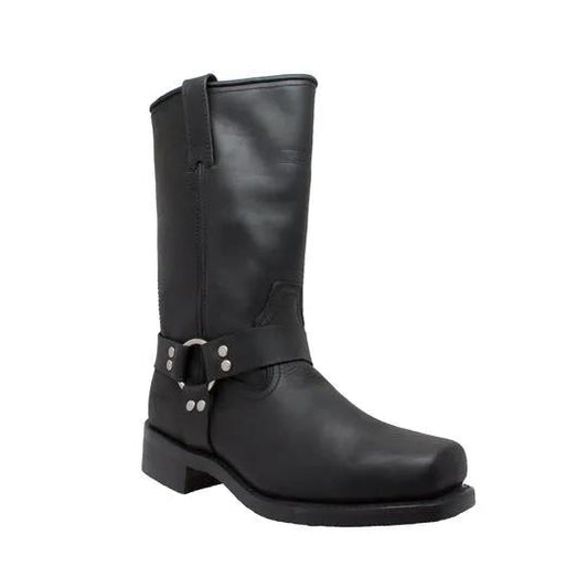 Men's 13" Harness Boot Black Leather Boots by AdTec