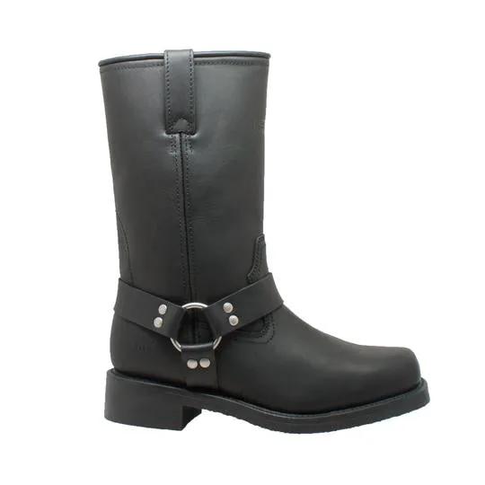 Men's 13" Waterproof Harness Boot Black Leather Boots by AdTec