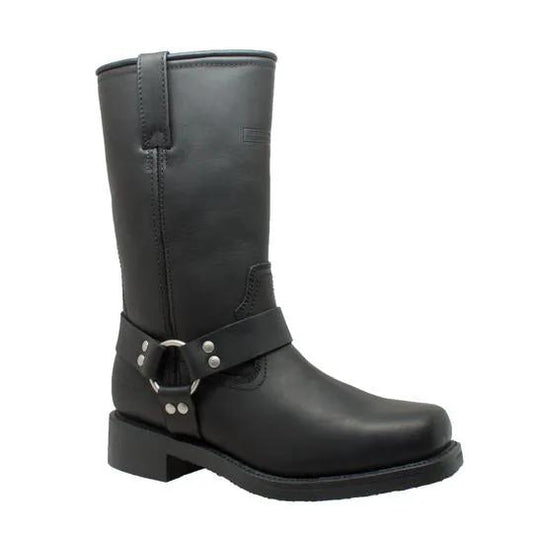 Men's 13" Waterproof Harness Boot Black Leather Boots by AdTec