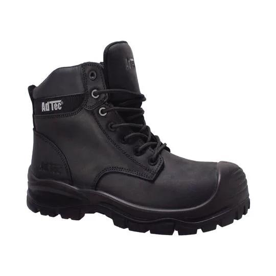 Men's 6" Black Waterproof Composite Toe Work Leather Boots by AdTec