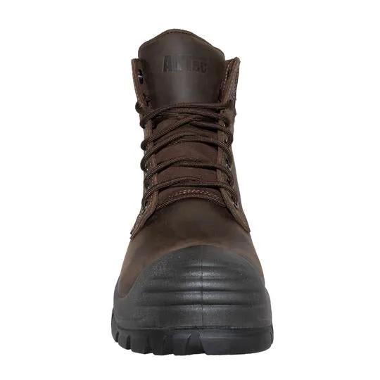 Men's 6" Brown Waterproof Composite Toe Work Leather Boots by AdTec