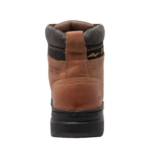 Men's 6" Hiker Brown Leather Boots by AdTec