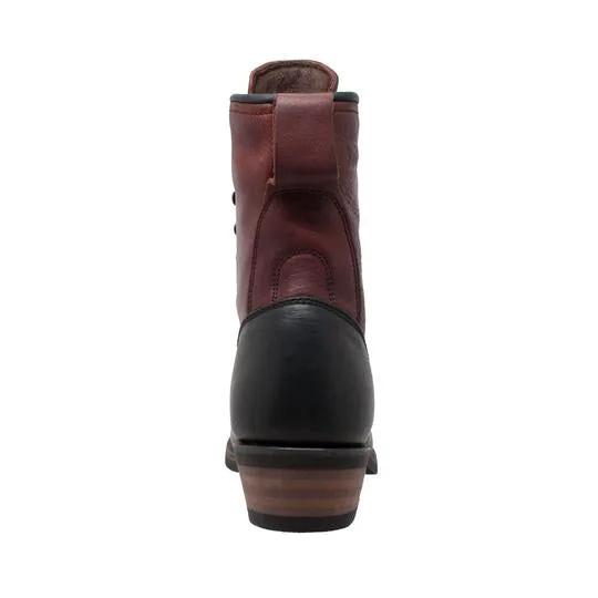Men's 9" Chestnut/Black Packer Leather Boots by AdTec