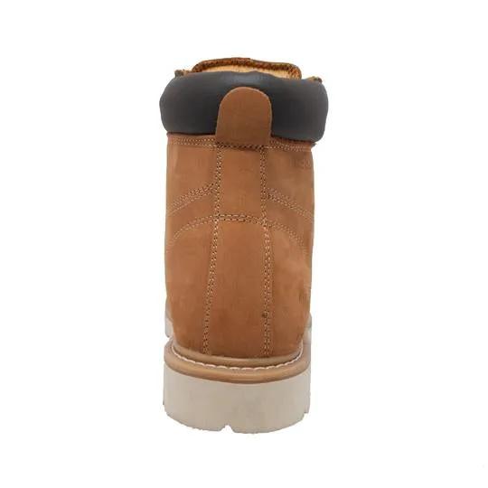 Men's Steel Toe Work Boot Tan Leather Boots by AdTec
