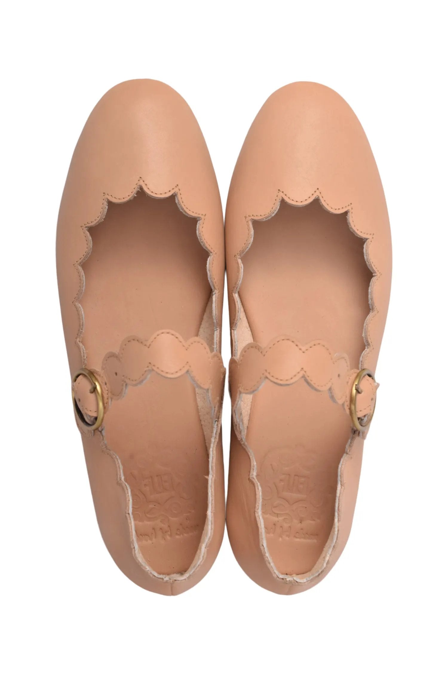 Mia Rosa Scalloped Mary Jane Flats by ELF