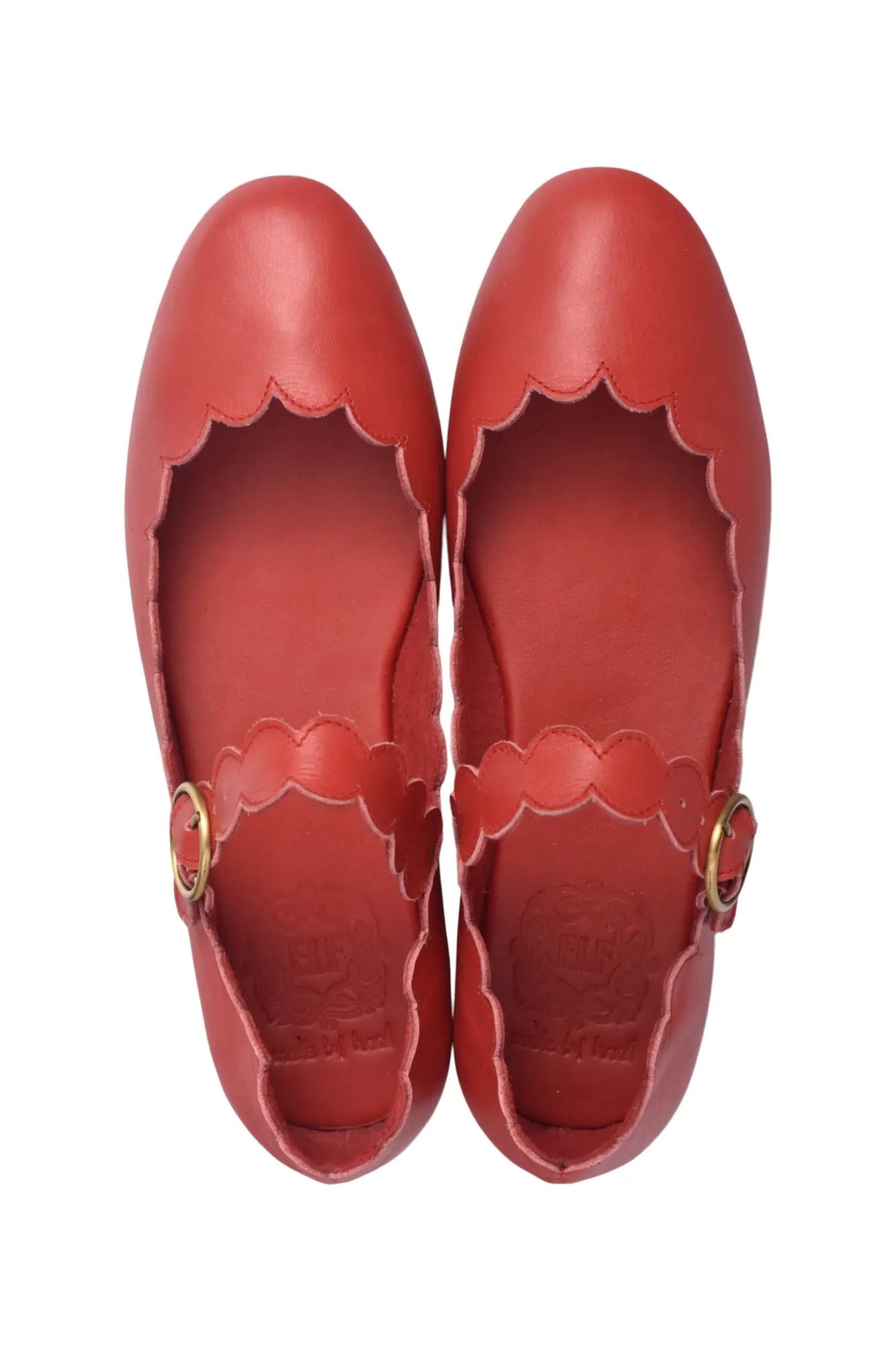 Mia Rosa Scalloped Mary Jane Flats by ELF