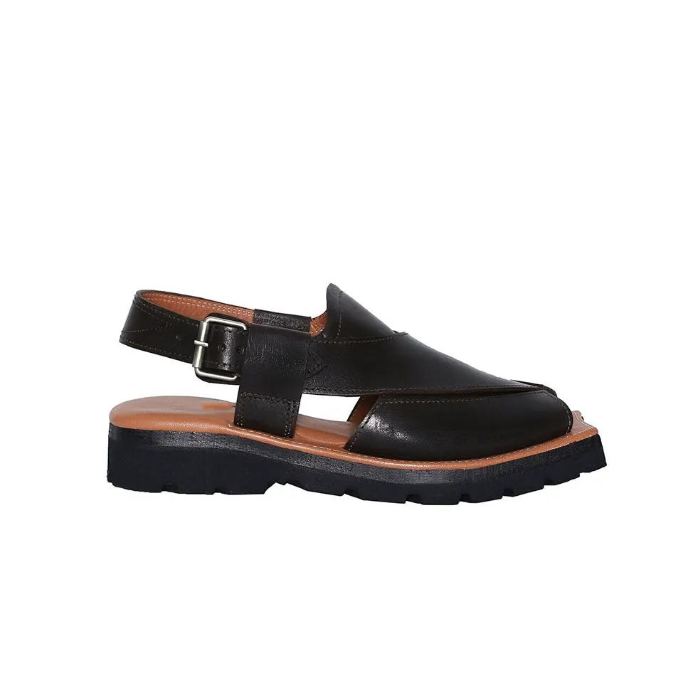 Mikaal C2 Mens Cowhide Rugged Leather Sandals Peshawari Chappal by Inland Leather