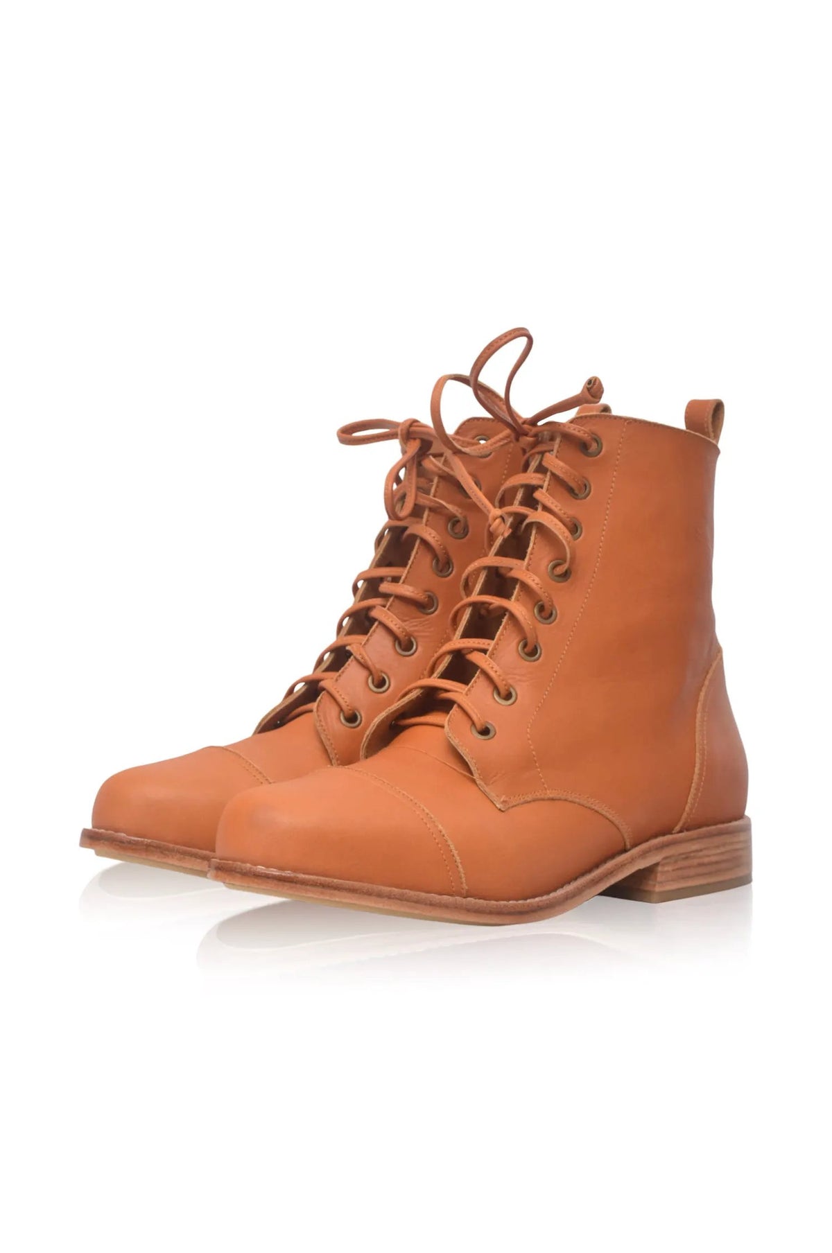 Mirage Lace-Up Leather Boots by ELF