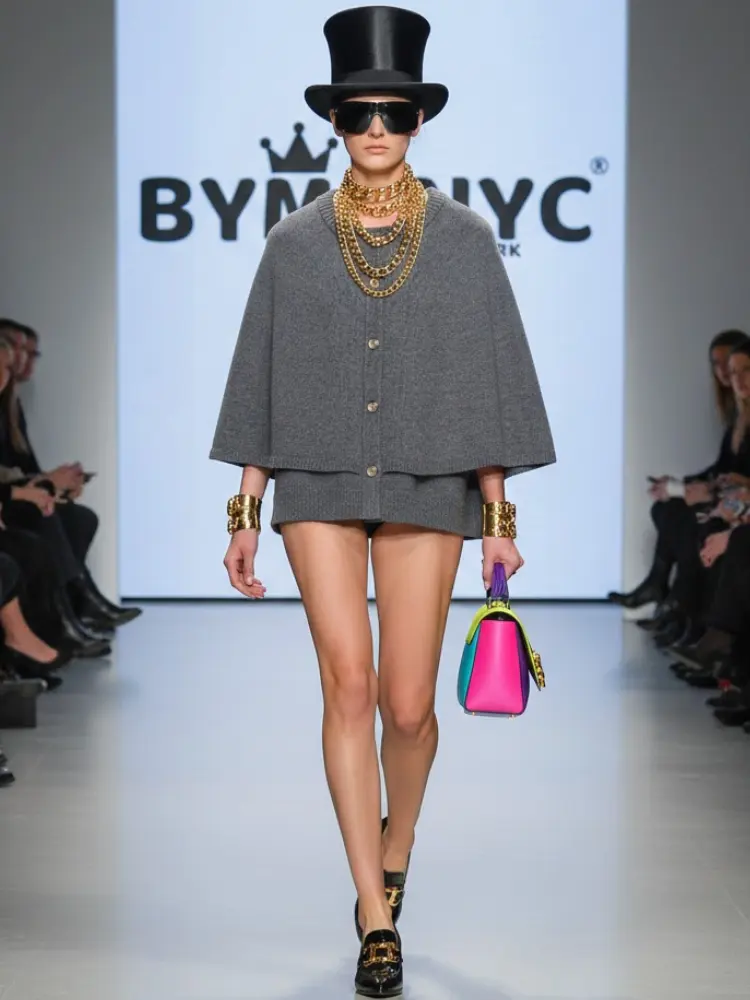 Modular Knit Cape-Jacket • MADISON New Collection BYMANYC ® New York by BYMANYC ® New York